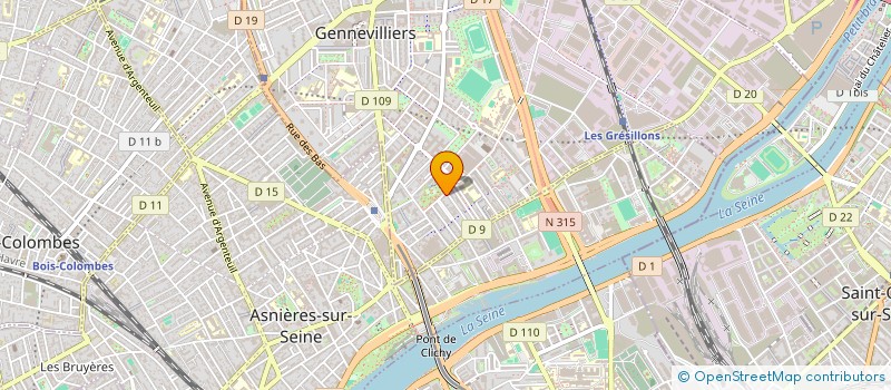 localisation de l'entreprise MADAME AREZKI IHADDADENE à GENNEVILLIERS