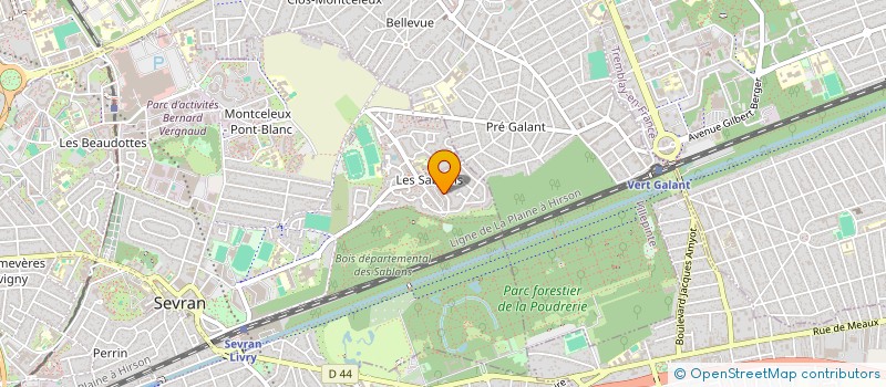localisation de l'entreprise MADAME AREZOU DADVAR à SEVRAN