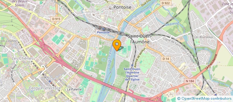 localisation de l'entreprise MADAME AREZOU KHAYYATZADEH  SAINT-OUEN-L'AUMONE