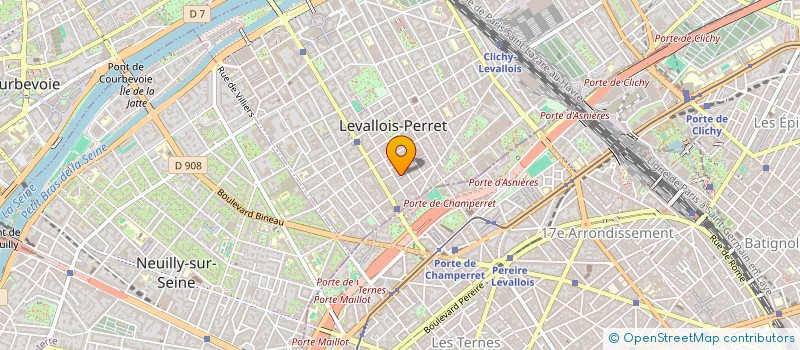 localisation de l'entreprise MADAME ARGENTINE BERTRAND à LEVALLOIS-PERRET
