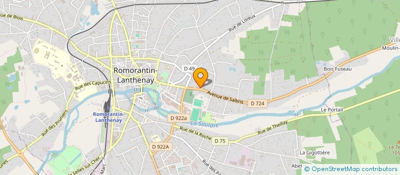 localisation de l'entreprise MADAME ARIANA FERNANDES DO CARMO  ROMORANTIN-LANTHENAY