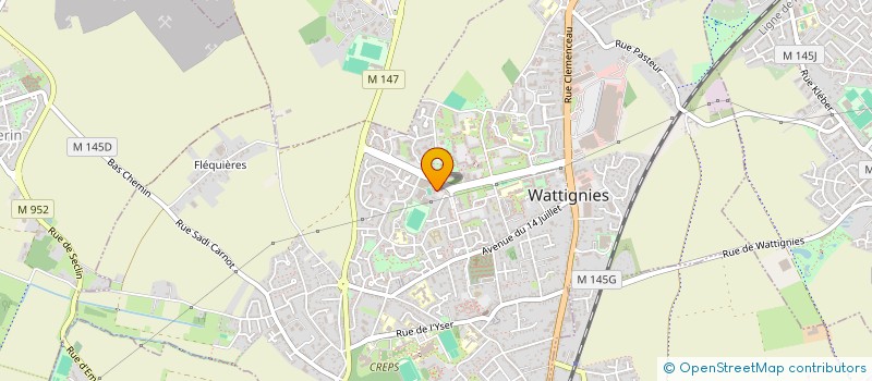 localisation de l'entreprise MADAME ARIANA HOUZIAUX  WATTIGNIES