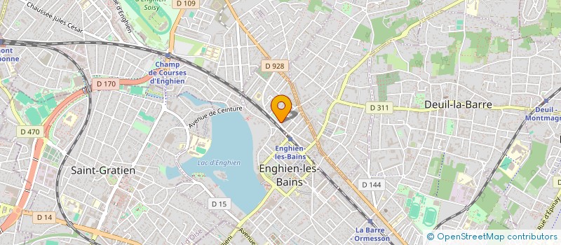 localisation de l'entreprise MADAME ARIANA SILVA à ENGHIEN-LES-BAINS