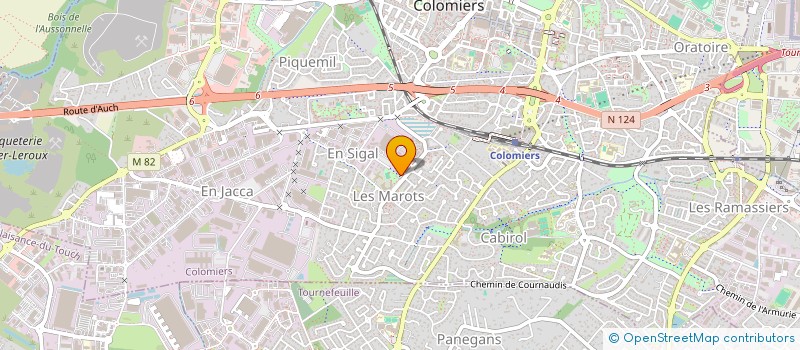 localisation de l'entreprise MADAME ARIANA SILVA BARROS à COLOMIERS