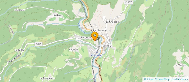 localisation de l'entreprise MADAME ARIANE AUBONNET  CHAMELET