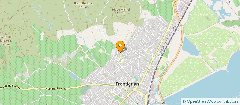 localisation de l'entreprise MADAME ARIANE BALG à FRONTIGNAN