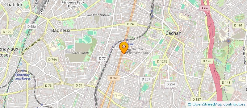 localisation de l'entreprise MADAME ARIANE BARAT  CACHAN