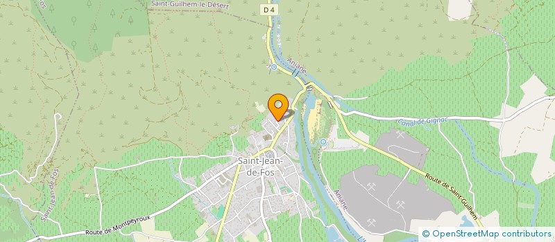 localisation de l'entreprise MADAME ARIANE BERNA  SAINT-JEAN-DE-FOS