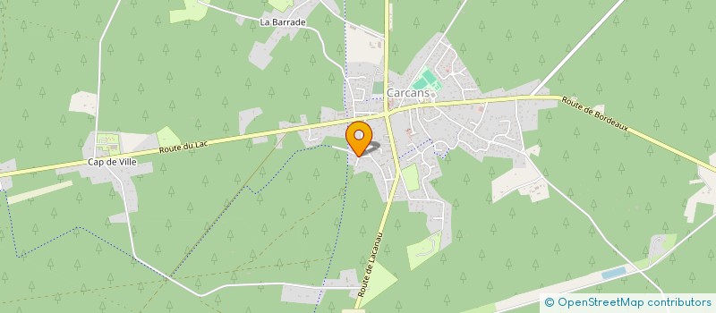 localisation de l'entreprise MADAME ARIANE BLANC LEBEAUPIN  CARCANS