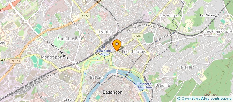 localisation de l'entreprise MADAME ARIANE BOURJAULT à BESANCON
