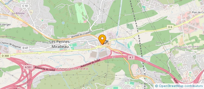 localisation de l'entreprise MADAME ARIANE BOUTIER à LES PENNES-MIRABEAU