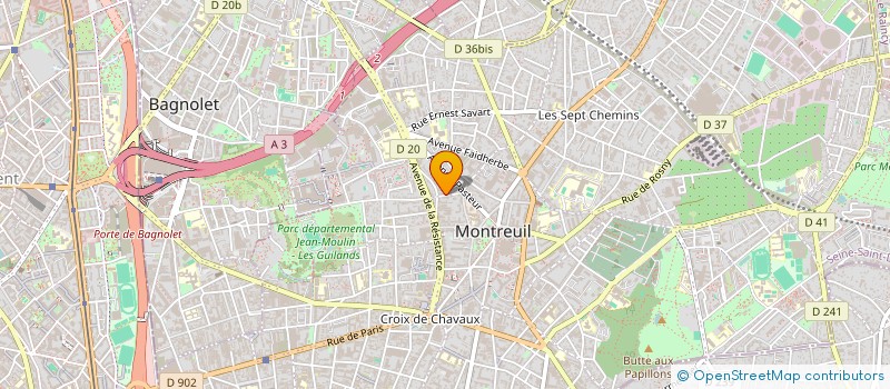 localisation de l'entreprise MADAME ARIANE BRIGANDAT à MONTREUIL