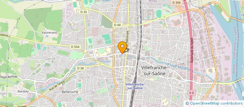 localisation de l'entreprise MADAME ARIANE CASSIOT  VILLEFRANCHE-SUR-SAONE