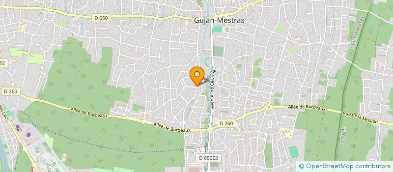 localisation de l'entreprise MADAME ARIANE COPPIETERS DE TERGONDE  GUJAN-MESTRAS