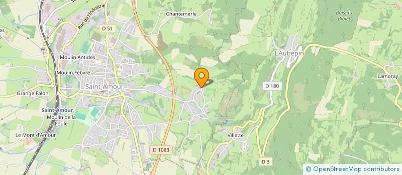 localisation de l'entreprise MADAME ARIANE DE LA SELLE DE CHATEAUBOURG  SAINT-AMOUR