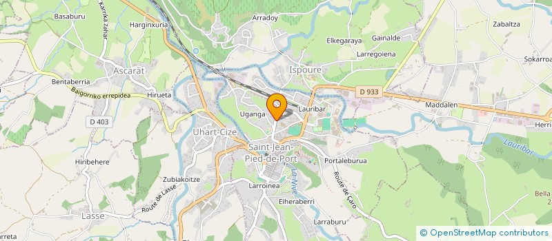 localisation de l'entreprise MADAME ARIANE DEL HIERRO  SAINT-JEAN-PIED-DE-PORT