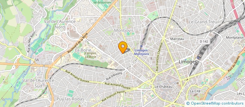 localisation de l'entreprise MADAME ARIANE DEPRADE à LIMOGES