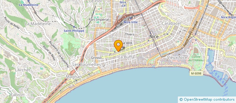 localisation de l'entreprise MADAME ARIANE DETILLEUX à NICE