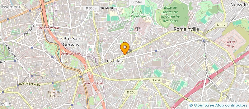 localisation de l'entreprise MADAME ARIANE DUBOIS à LES LILAS