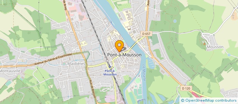 localisation de l'entreprise MADAME ARIANE FONTAINE  PONT-A-MOUSSON