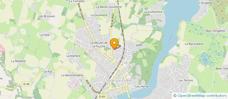 localisation de l'entreprise MADAME ARIANE FOREL à SUCE-SUR-ERDRE