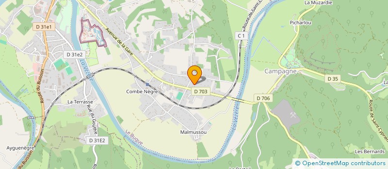 localisation de l'entreprise MADAME ARIANE GHISLAIN  LE BUGUE