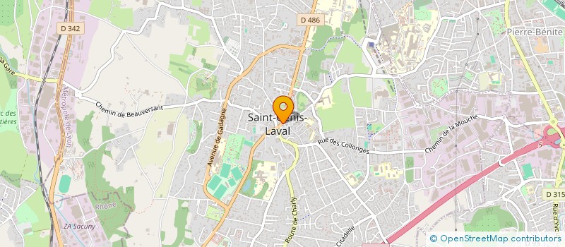 localisation de l'entreprise MADAME ARIANE GUERRIERI  SAINT-GENIS-LAVAL