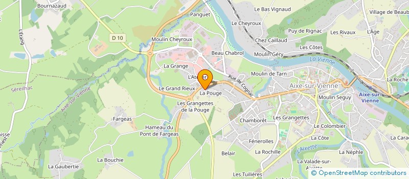 localisation de l'entreprise MADAME ARIANE HECTOR à AIXE-SUR-VIENNE
