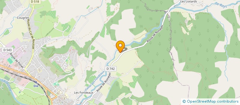 localisation de l'entreprise MADAME ARIANE HOUDAILLE  DIE