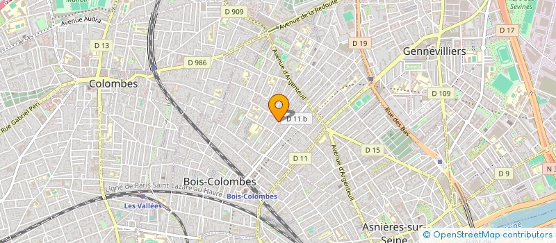 localisation de l'entreprise MADAME ARIANE LAURENT à BOIS COLOMBES