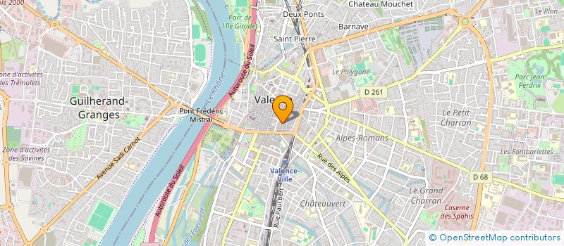 localisation de l'entreprise MADAME ARIANE LEFEBVRE  VALENCE