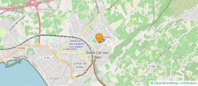 localisation de l'entreprise MADAME ARIANE LEPOUTRE à SAINT-CYR-SUR-MER