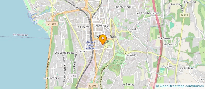 localisation de l'entreprise MADAME ARIANE MERCIER-BEAU à AIX-LES-BAINS