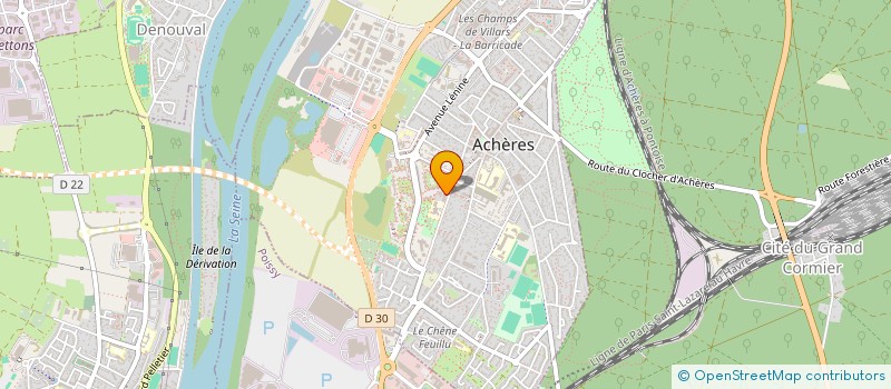 localisation de l'entreprise MADAME ARIANE NGANKOU NEYOU  ACHERES