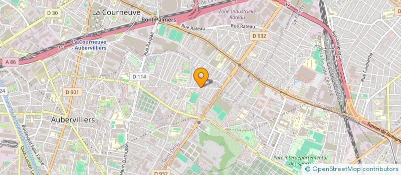 localisation de l'entreprise MADAME ARIANE PRIN  AUBERVILLIERS