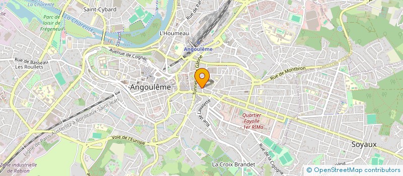 localisation de l'entreprise MADAME ARIANE RICARD à ANGOULEME