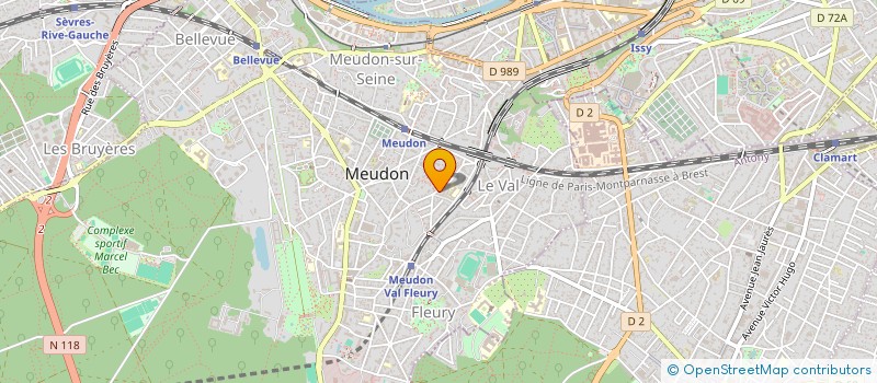 localisation de l'entreprise MADAME ARIANE ROUSSEL à MEUDON