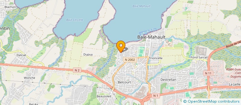 localisation de l'entreprise MADAME ARIANE TISSEUR  BAIE-MAHAULT