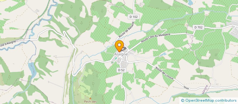 localisation de l'entreprise MADAME ARIANE TRICONNET  ALAIGNE