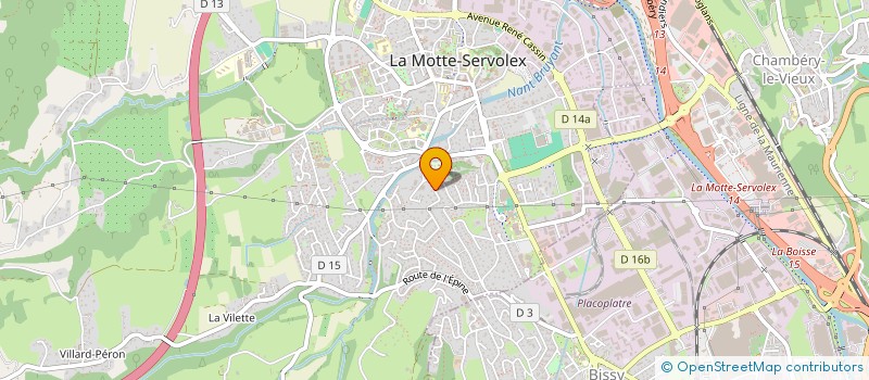 localisation de l'entreprise MADAME ARIANE VULLIERMET à LA MOTTE-SERVOLEX