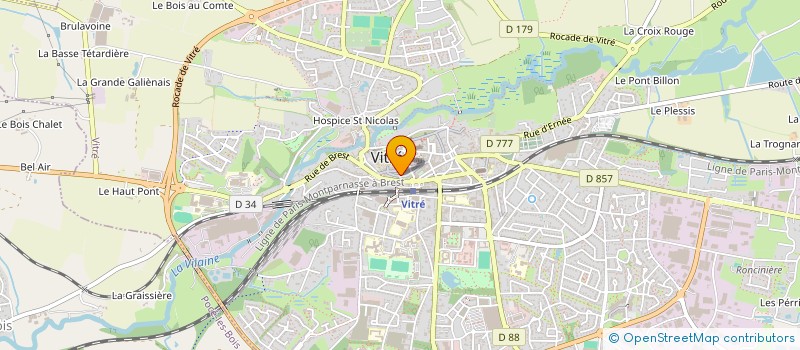 localisation de l'entreprise MADAME ARIANE ZEVACO  VITRE