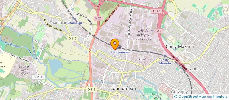 localisation de l'entreprise MADAME ARIANNE DOUCHAND à LONGJUMEAU