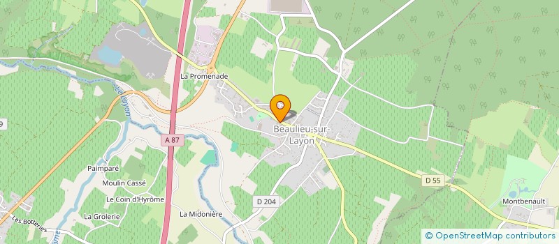 localisation de l'entreprise MADAME ARIANNE HUMBERT  BEAULIEU-SUR-LAYON