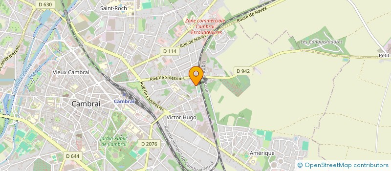 localisation de l'entreprise MADAME ARIE-FRANCOISE DE BONTRIDDER  CAMBRAI