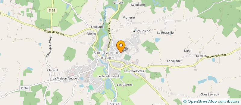 localisation de l'entreprise MADAME ARIEL MACREZ  SAINT-LAURENT-SUR-GORRE