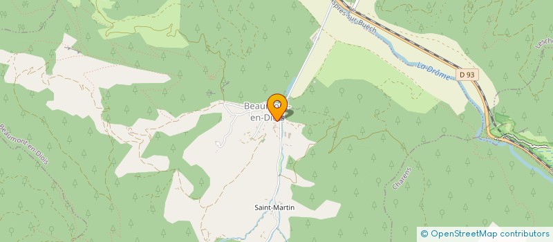 localisation de l'entreprise MADAME ARIEL SOUBEYRAN  BEAUMONT-EN-DIOIS