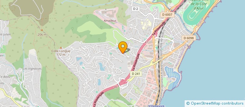 localisation de l'entreprise MADAME ARIELLA DUMBAKLY  VILLENEUVE-LOUBET