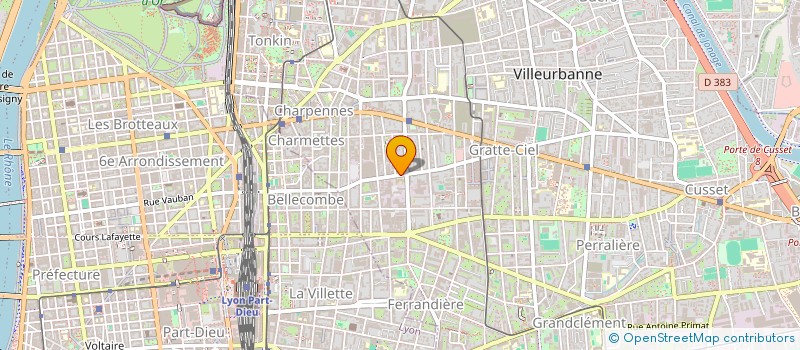 localisation de l'entreprise MADAME ARIELLE BENAMRAN  VILLEURBANNE