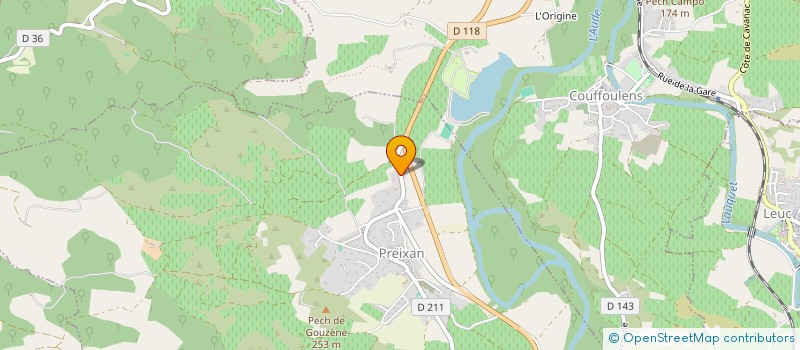 localisation de l'entreprise MADAME ARIELLE BOSC  PREIXAN