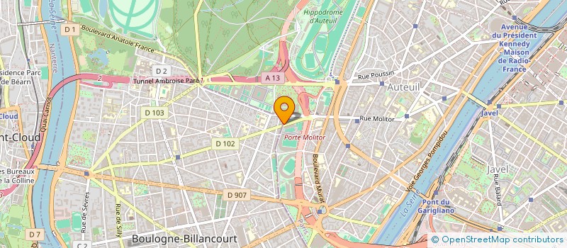 localisation de l'entreprise MADAME ARIELLE ELLIA à BOULOGNE-BILLANCOURT